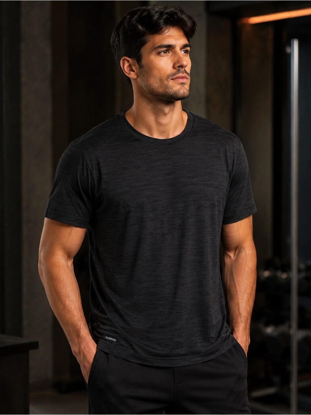 3-Pack Athletic Works DriWorks Black Performance Shirts Men’s L NWT